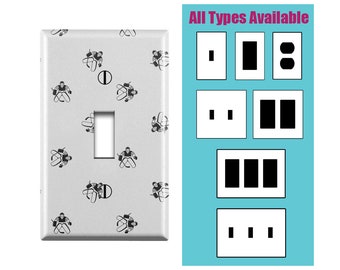 Wall Switch Plate, Hockey Goalkeeper Design Pattern, Toggle / Decora / Outlet Decorative light Cover