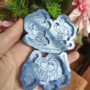 Moldes de personagens de cachorro - moldes de toy story