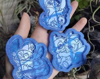 Blue Alien geek mold - space adventure love molds