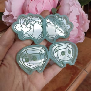 Friki earrings molds coraline - movie earrings mold