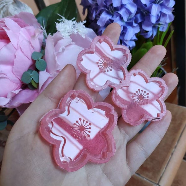 Sakura-Blumen-Ohrringform – japanische Blumen-Shaker-Ohrringformen