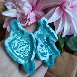 Keychains videogame sword link molds - moldes de silicona llaveros