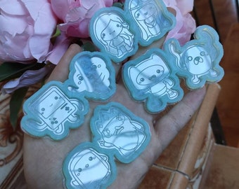 Anime adventure time earrings molds - geek earring molds