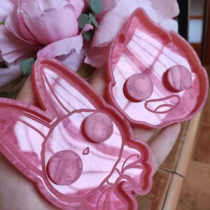 Self defense molds fire and cat - anime self defense molds kawaii cute