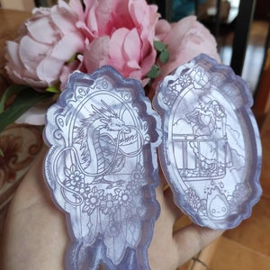 Dragon girl, magic wizard couple anime movies decoration molds - silicone molds for movie decoration