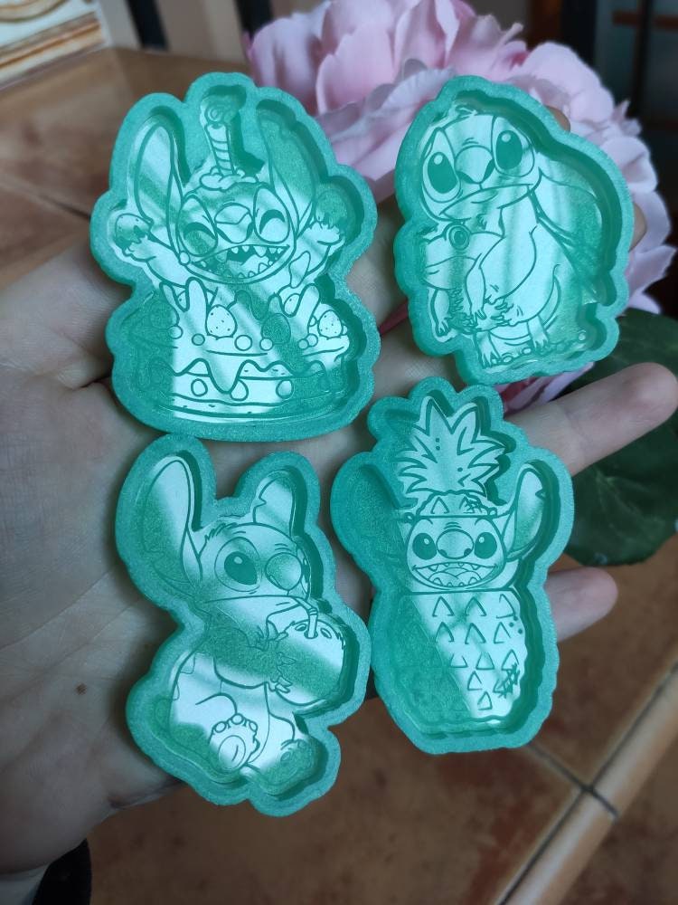 blue alien kawaii molds - geek movie silicone molds