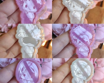 Jujutsu demons chibi molds - anime cute molds - otaku geek molds
