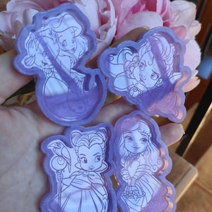 princess baby molds - cute kawaii girl princess silicone molds