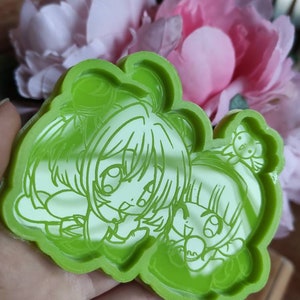 Anime kawaii sakura card captor couple molds - molds chibi kawaii cute