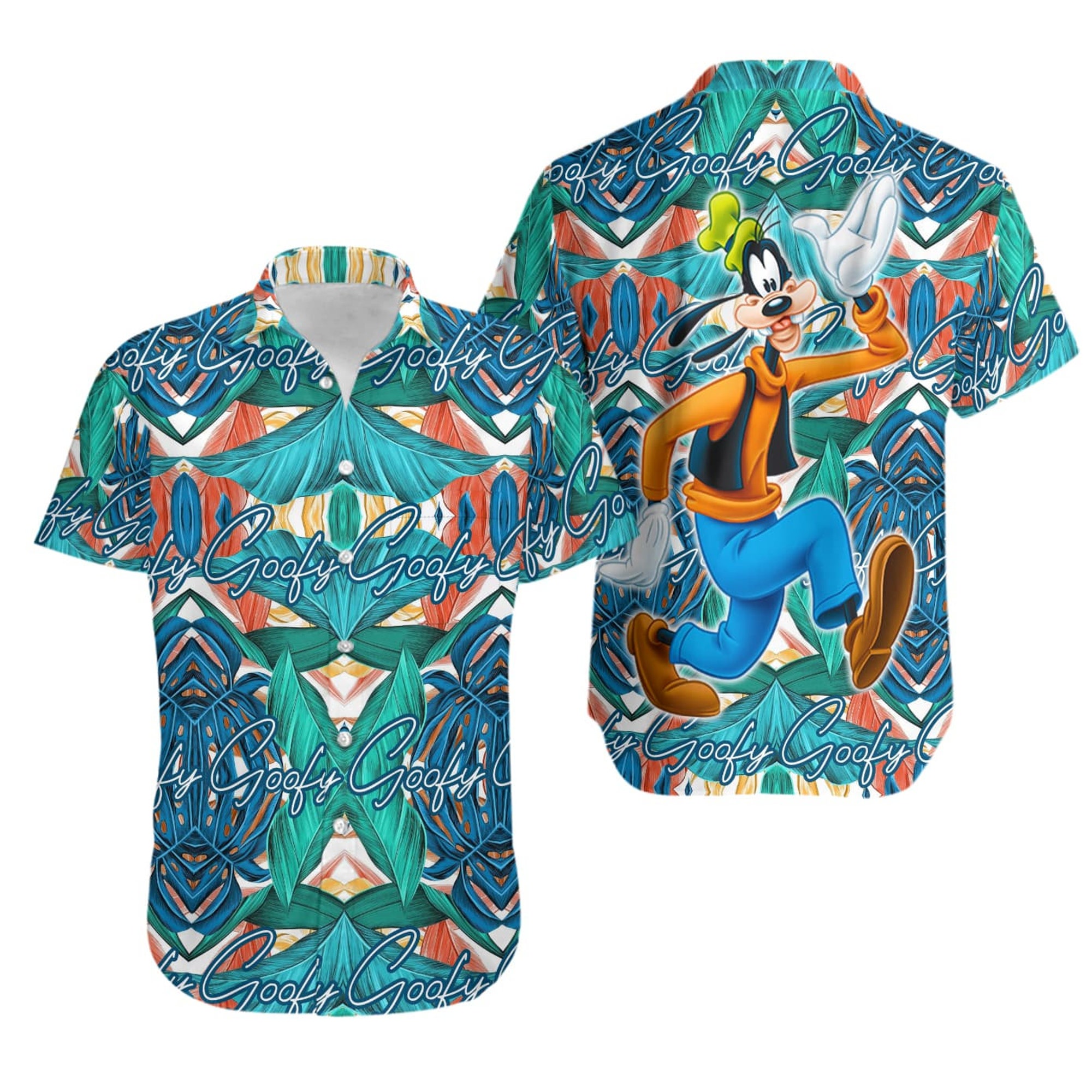 Goofy | Disney Hawaii Sommer Tropischer Druck Urlaub Hawaiian Shirt Goofy | Disney Hawaii Sommer Tropischer Druck Urlaub Hawaiian Shirt