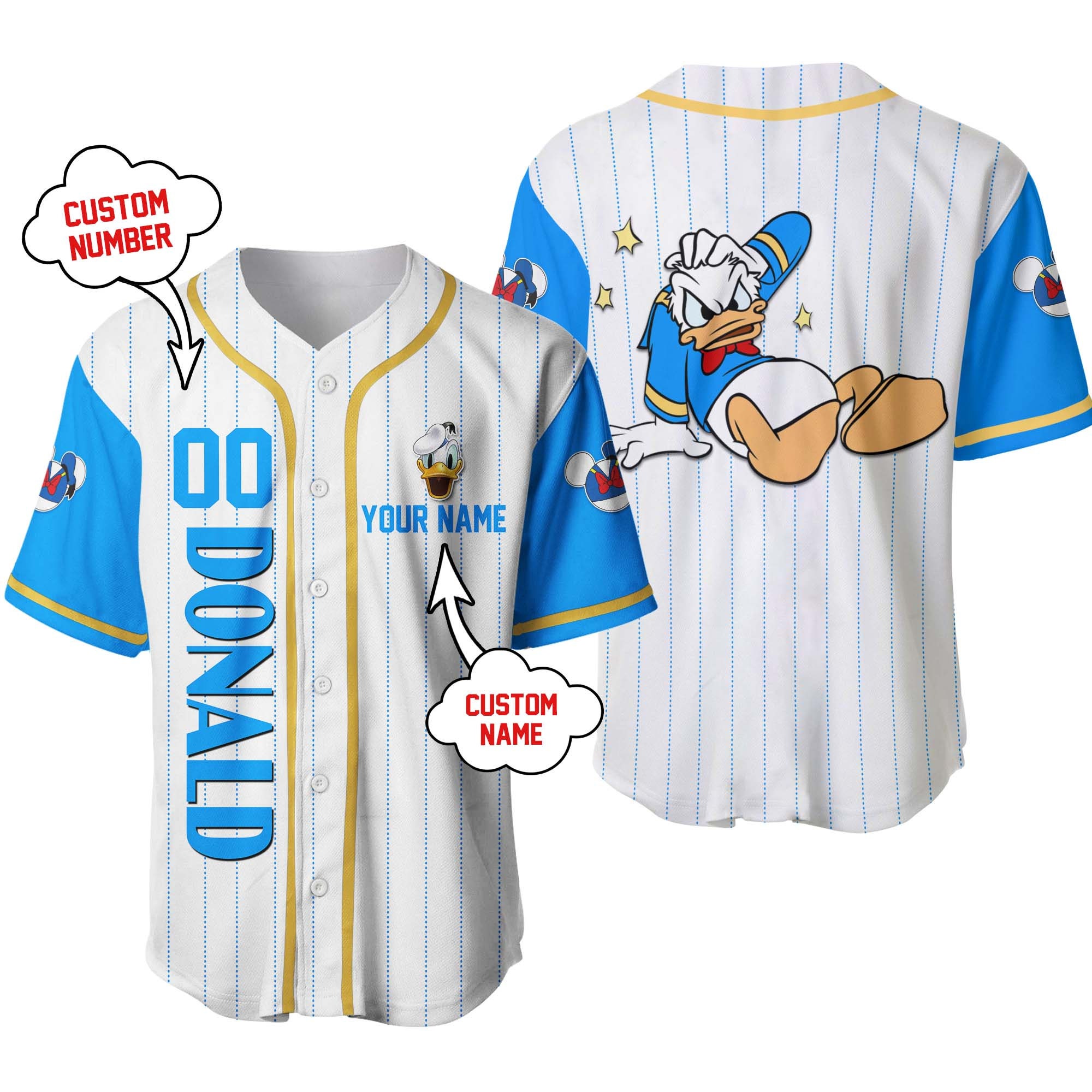 Discover Donald Personalized Baseball Jersey
