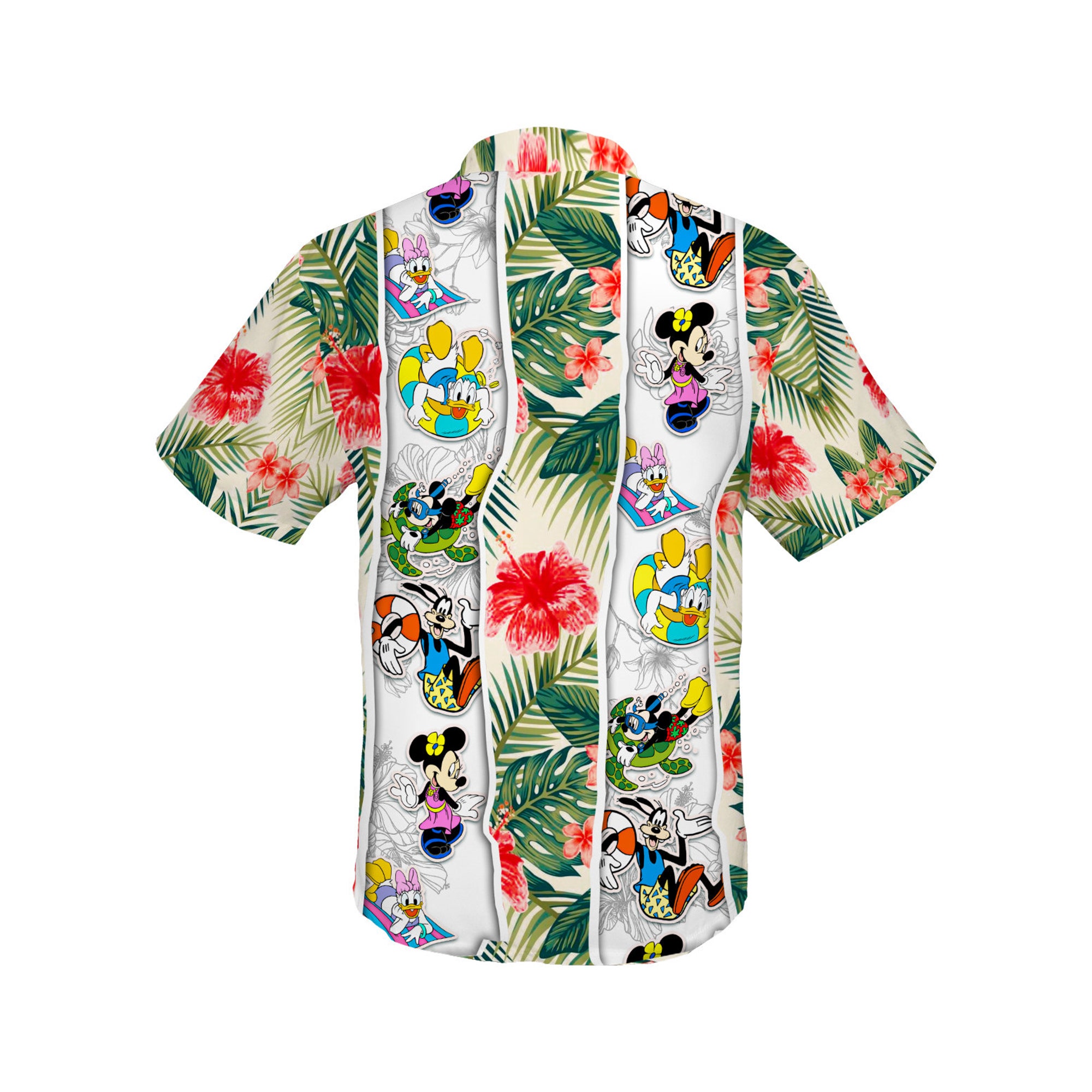 Mickey & Friends | Disney Hawaii Sommer Tropischer Druck Urlaub Button Down Shirt Shorts Set Unisex Cartoon Grafik Outfits Mickey & Friends | Disney Hawaii Sommer Tropischer Druck Urlaub Button Down Shirt Shorts Set Unisex Cartoon Grafik Outfits