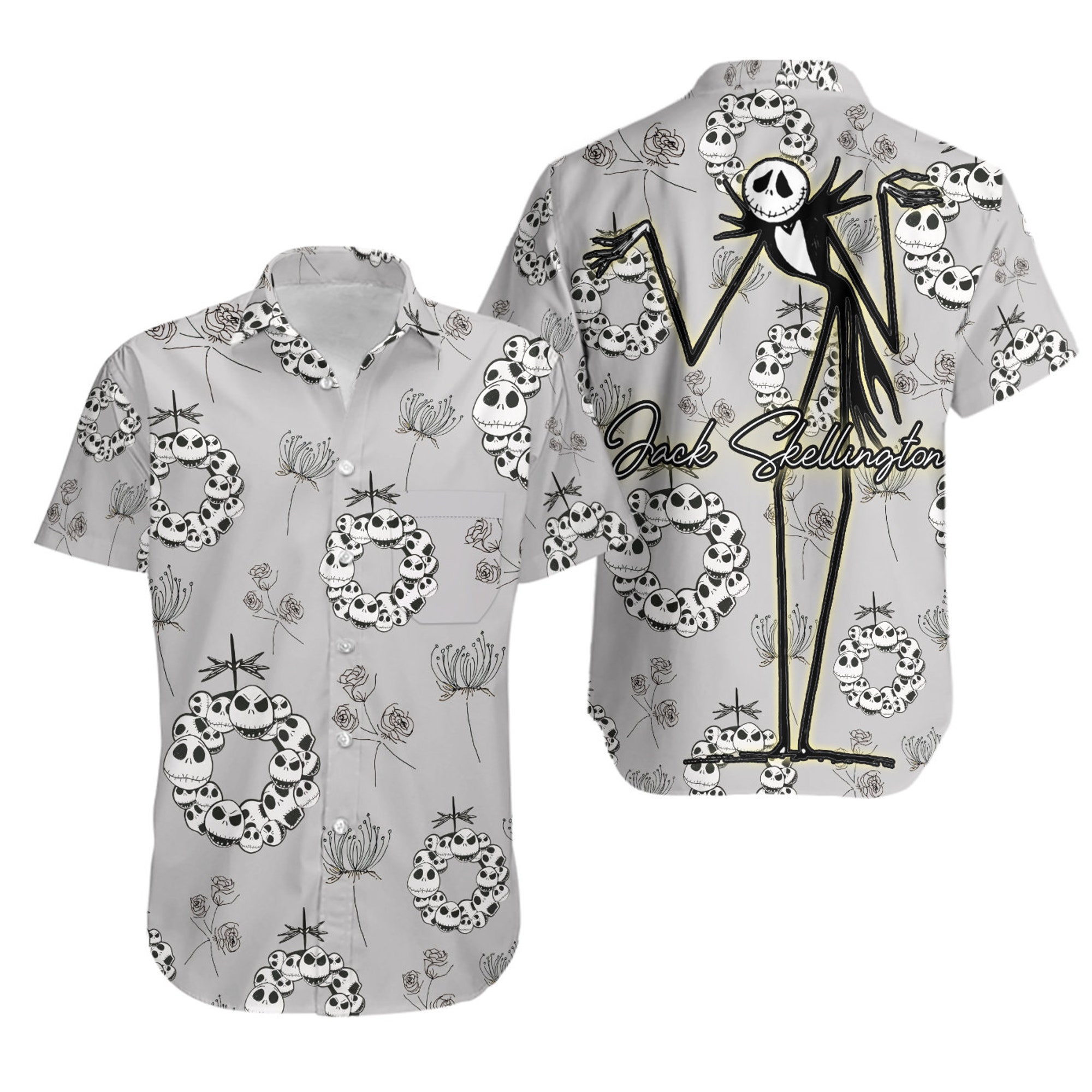 Jack Skellington | Disney Hawaii Sommer Hawaiian Shirt Jack Skellington | Disney Hawaii Sommer Hawaiian Shirt