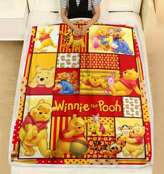 Disney Winnie the Pooh Eeyore Blanket Disney Inspired Soft Etsy