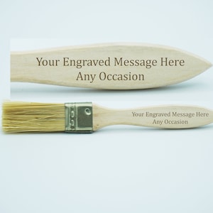 Birthday Gift for Dad Grandad Personalised Paint Brush Christmas Gift for Him or Her