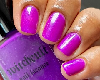 Ultraviolet -Neon Purple Nail Polish with Blue-Purple Shimmer 15 ml/0.50 fl oz
