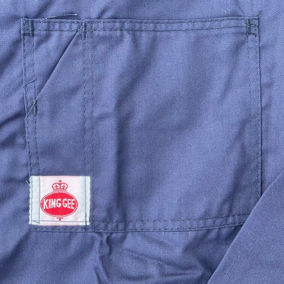 New Old Stock, 1980s King Gee blue overalls, made in … Gem