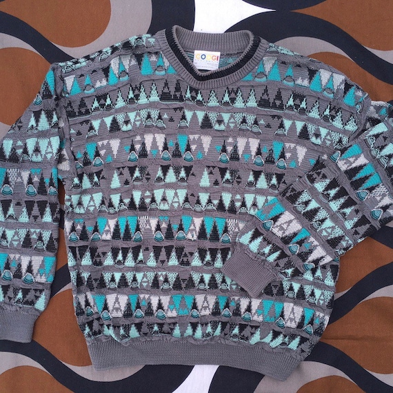 Vintage COOGI 3D Knitted Crew Neck Jumper, Made in Australia Vintage COOGI 3D Knitted Crew Neck Jumper, Made in Australia