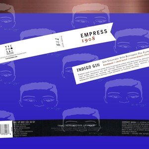 Empress Gin Wrap - PNG 300 DPI Sublimation Wrap