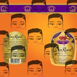 Crown Royal Tumbler Wrap - PNG 300 DPI Sublimation Wrap
