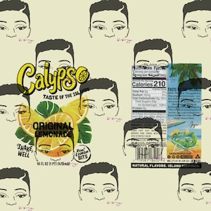Calypso Lemonade Tumbler Wrap - PNG 300 DPI Sublimation Wrap