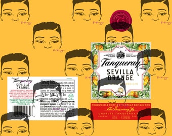 Sevilla Tanqueray Gin Tumbler Wrap - PNG 300 DPI Sublimation Wrap