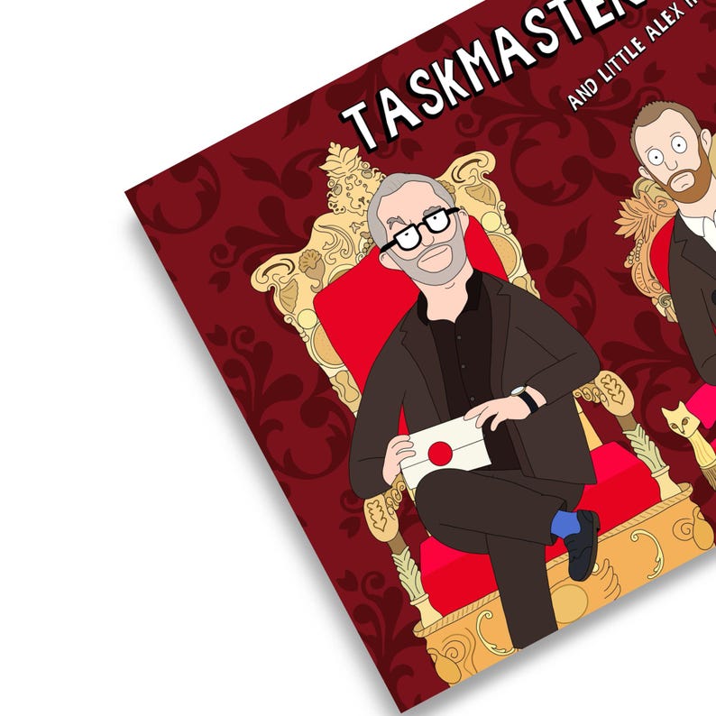 Taskmaster Greg Davies & Alex Horne Print | Bob's Burgers Style - Etsy