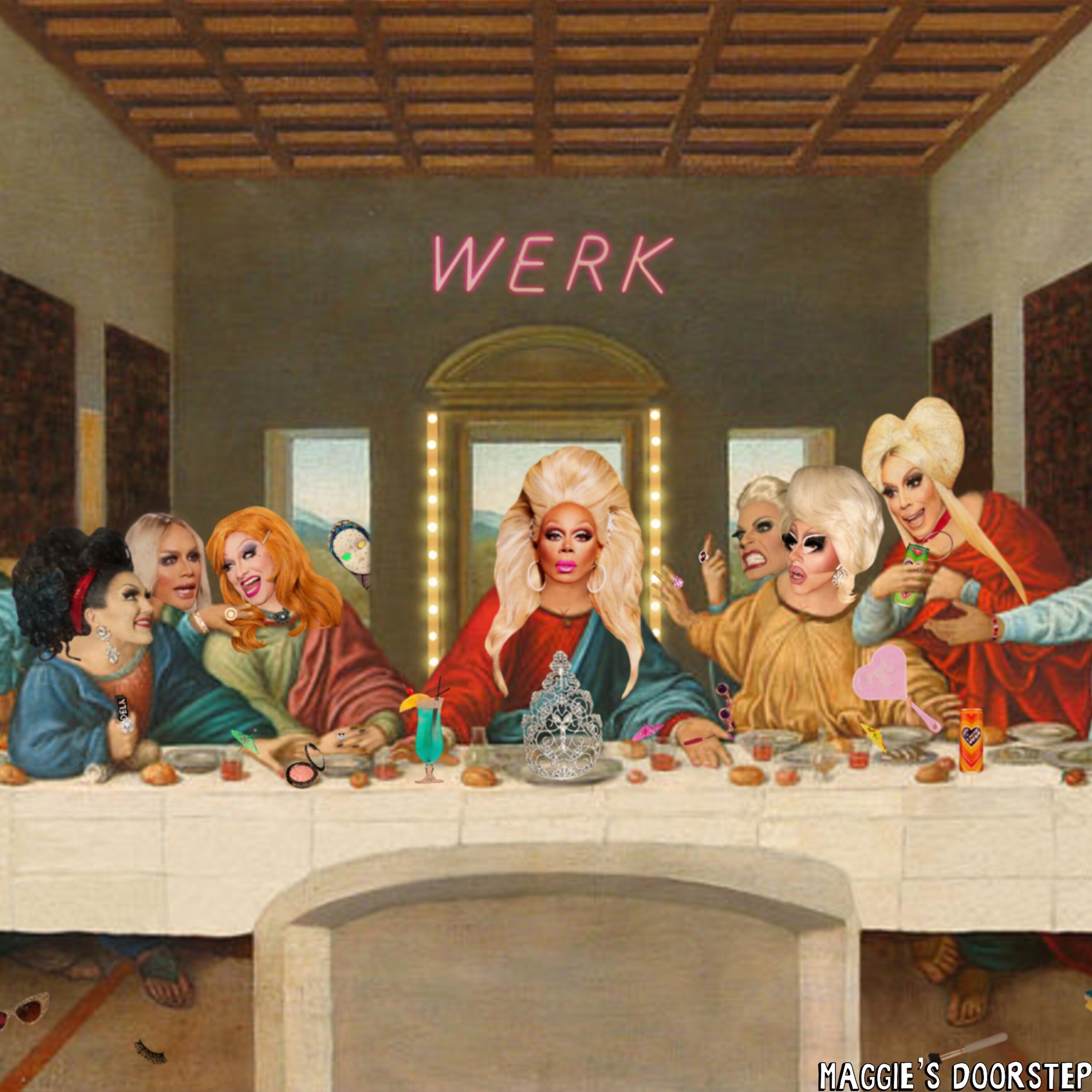 Drag Race the Last Supper Parody Print Featuring All Your Etsy Australia