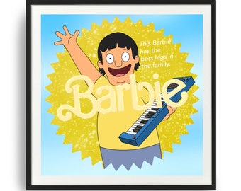 Bob’s Burgers Gene Belcher Unframed Movie Print | 8 x 8 inches square print | Read description below for more info!