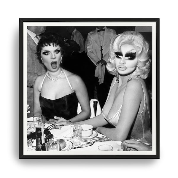 Drag Race Queens Trixie Mattel and Katya Unframed Print | 8 x 8 inches square print | Read description below for more info!