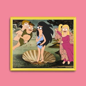 Impression de la parodie sans cadre Bob's Burgers de Tina Belcher | Lisez la description ci-dessous pour plus d'informations !