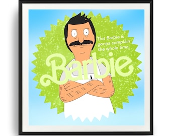 Bob’s Burgers Bob Belcher Unframed Movie Print | 8 x 8 inches square print | Read description below for more info!