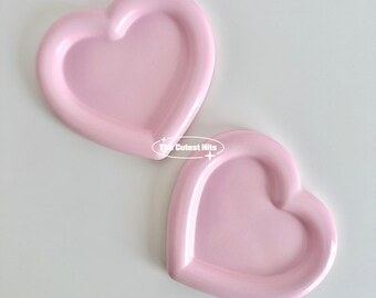 Jesmonite Heart Tray | Cute Trinket Tray | Cute Candle Holder