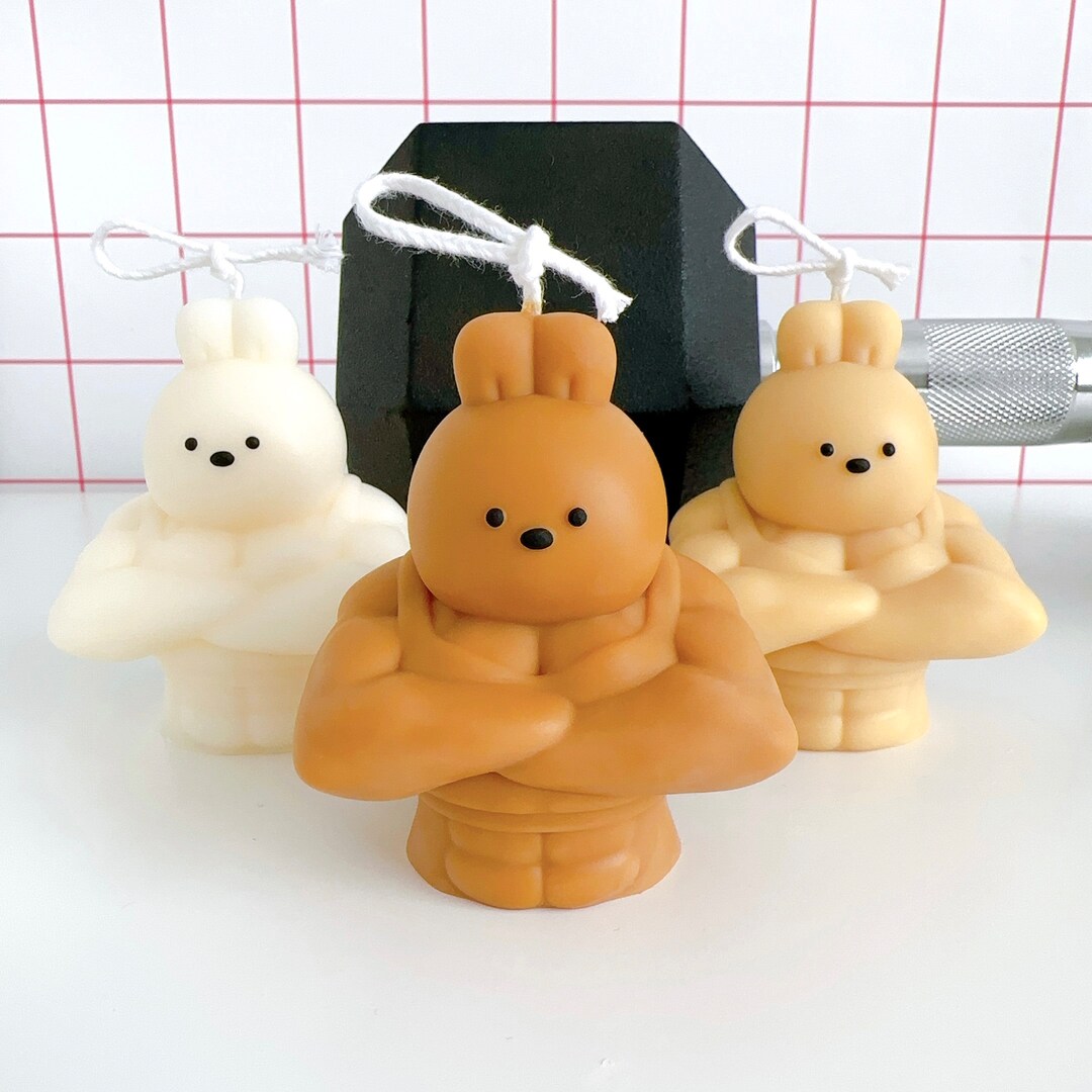Buff Bunny Soy Wax Candle: Gym Lover Gift - Etsy