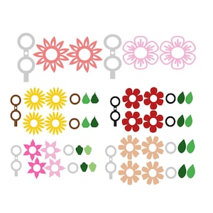 Flower Lollipop Holder SVG File