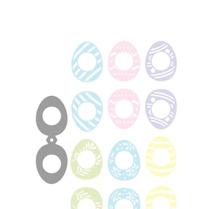 Easter Egg Lollipop Holder SVG template for cricut / Easter lollipop holder svg
