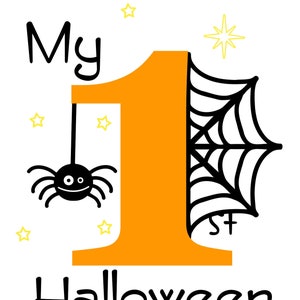 Mi primer SVG de Halloween para cricut / SVG de Halloween para niños / Primer Halloween del bebé / SVG para cricut /