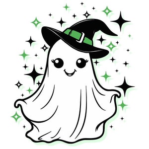 Süßer Geist SVG / Hexe Geist SVG / Geist SVG / Halloween Geist SVG