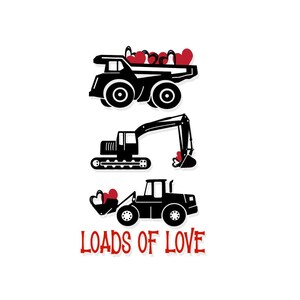 Jede Menge Liebe SVG-Datei für Cricut / Traktor Valentinstag SVG / Valentinstag SVG