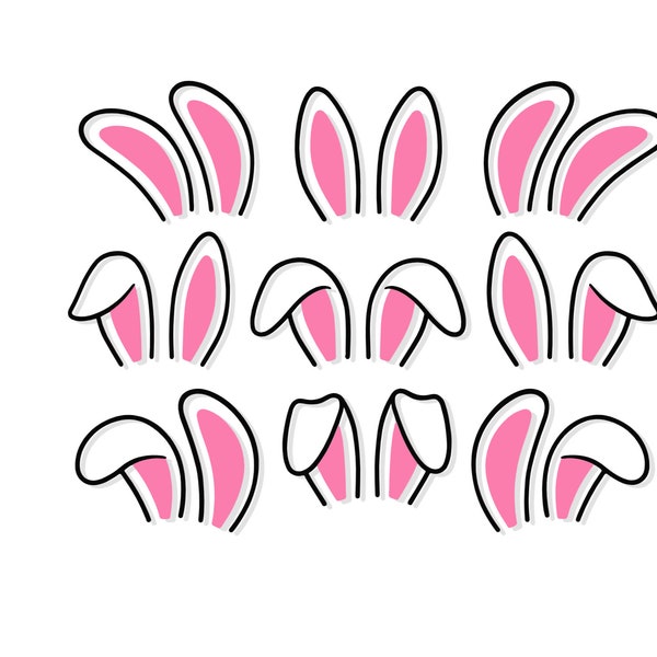 Easter Bunny Ears SVG file for Cricut / bunny ears vector / easter clip art / easter png / easter svg / easter eps / easter pdf