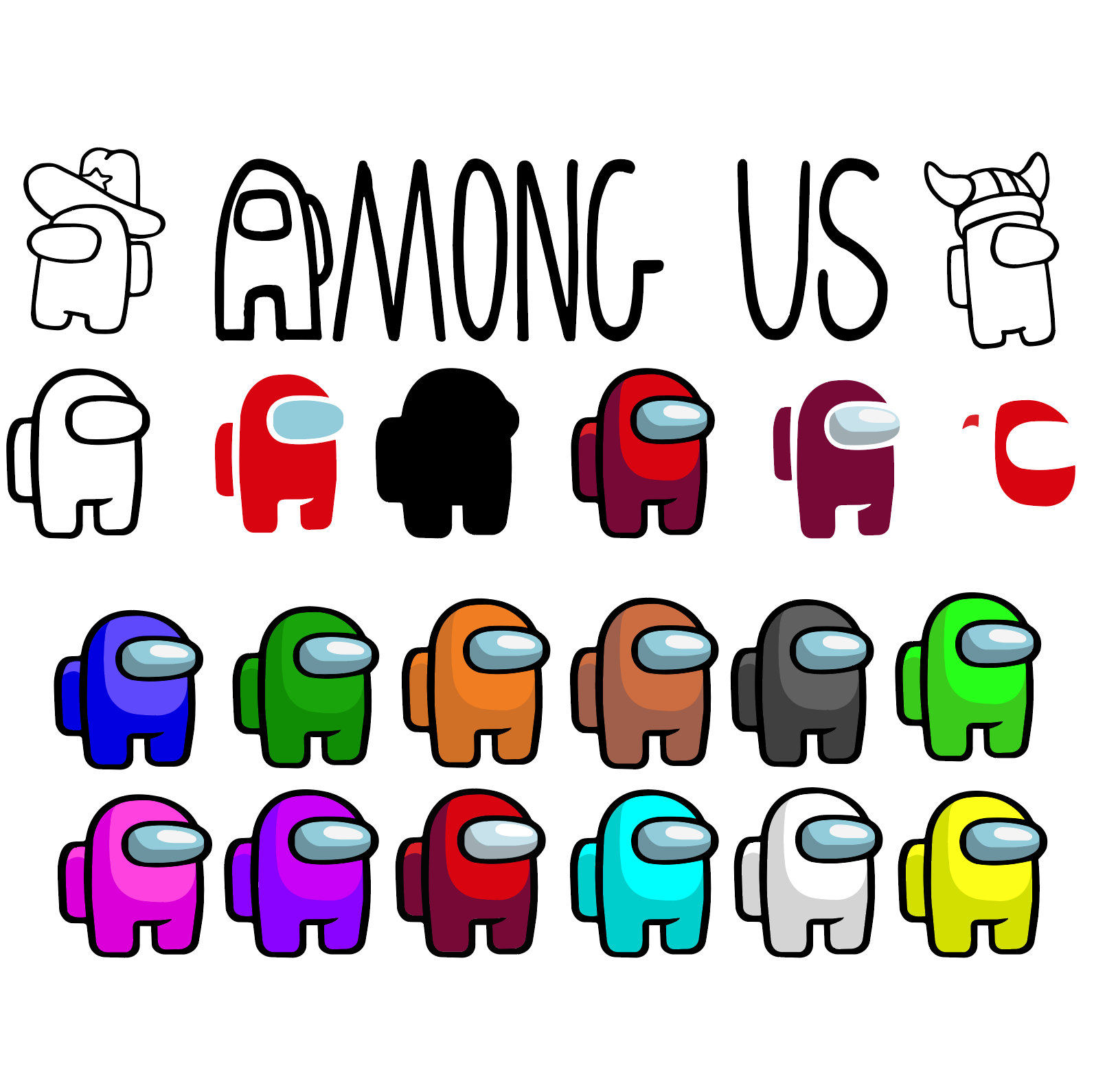 Kinda sus SVG Among Us PNG DXF – AmberPriceDesign