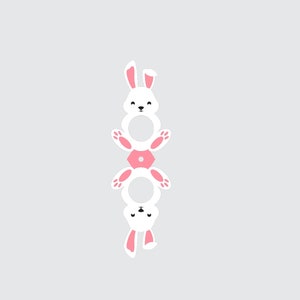 Easter Bunny Lollipop Holder template for cricut / easter lollipop holder svg