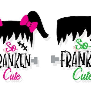 So Franken Cute SVG voor cricut / halloween svg / kids halloween svg / schattige svg / svg voor cricut