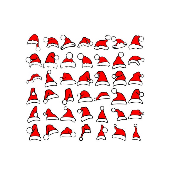 42 Santa Hat SVG for cricut