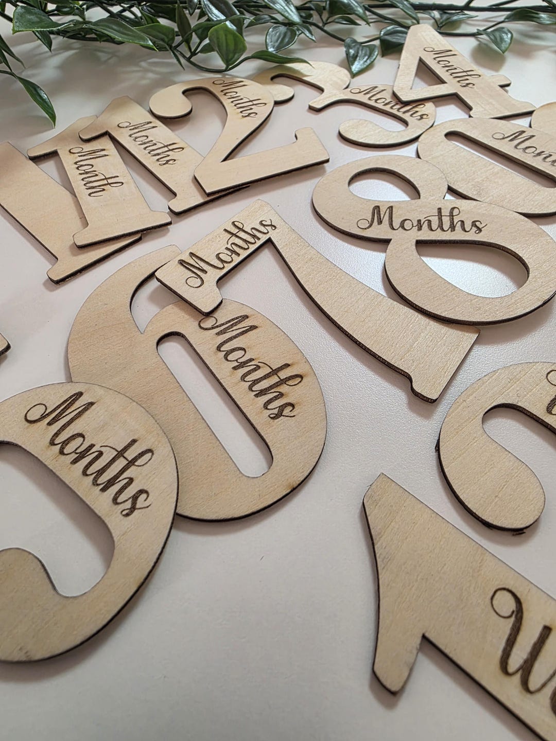 Wooden Baby Milestone Numbers: Photo Prop, Baltic Birch - Etsy