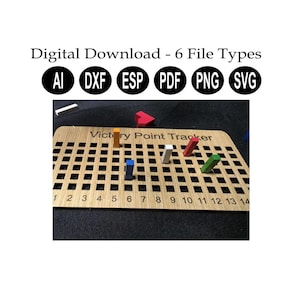 Catan Game Board Organizer Download Digital Laser Cut File/Catan Victory Point Tracker/Catan Organizer/Game Board Organizer/Arquivo de corte a laser/