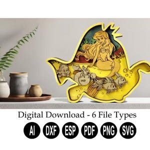3D Schichtbild Digital Download/Laserschnitt Schichtbild Dxf/3D Schichtbild Dxf/3D Schichtbild Dxf Datei/Schicht-Videospiel