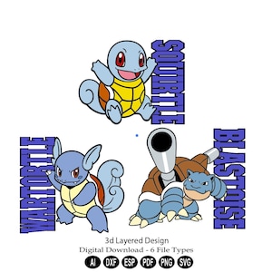 3Dレイヤードレーザーカットデジタルダウンロード/レーザーカットレイヤードSVG/レーザーカットファイル/3DレイヤードポケSVG/3DレイヤードDXFファイル/レイヤードカートゥーンSVG