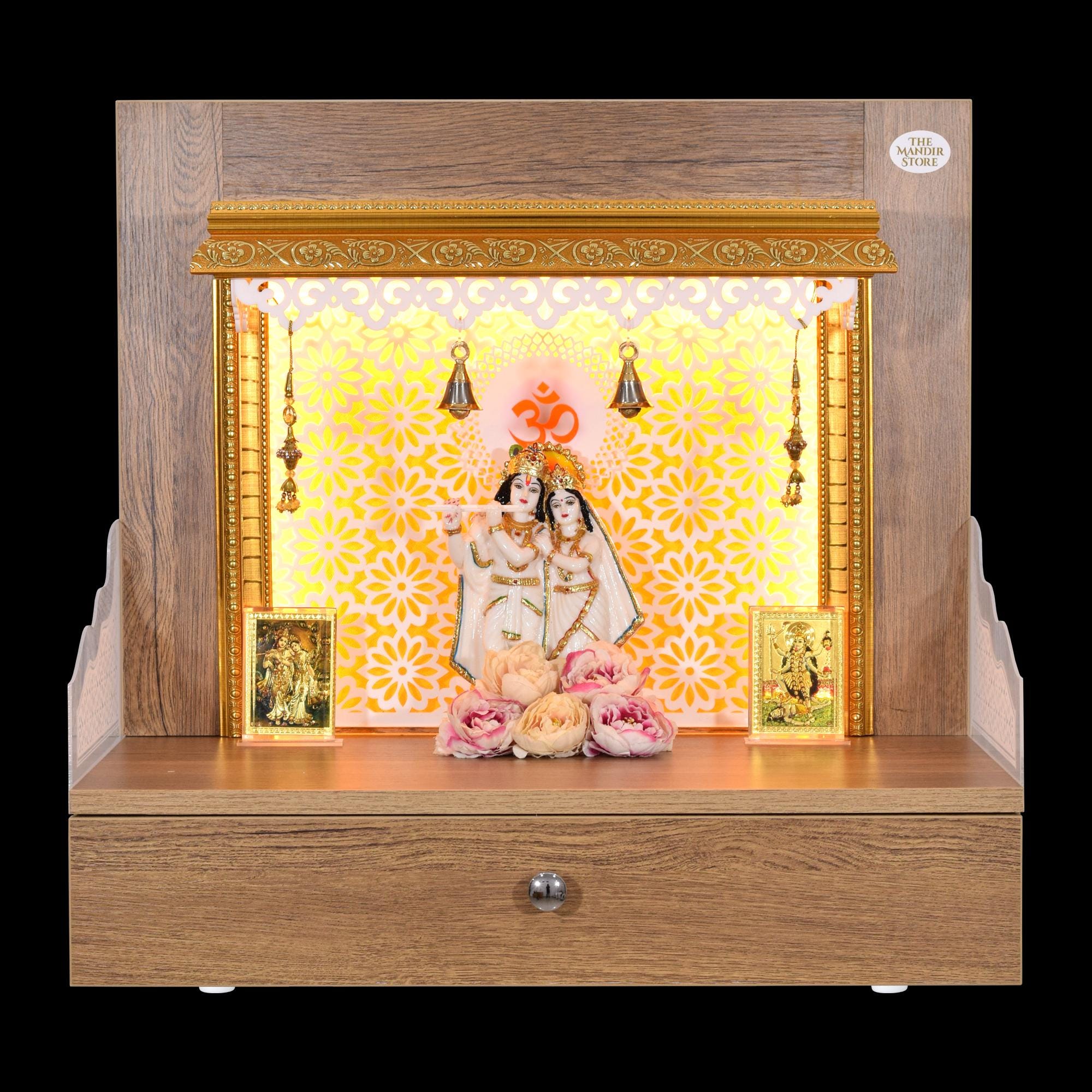 The 2' Natural Teak Laminate Mandir