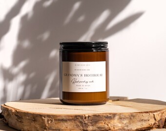 Aromatic Soy Candle Tomato and Basil – Wooden Wick, Rustic Eco-Friendly Decor